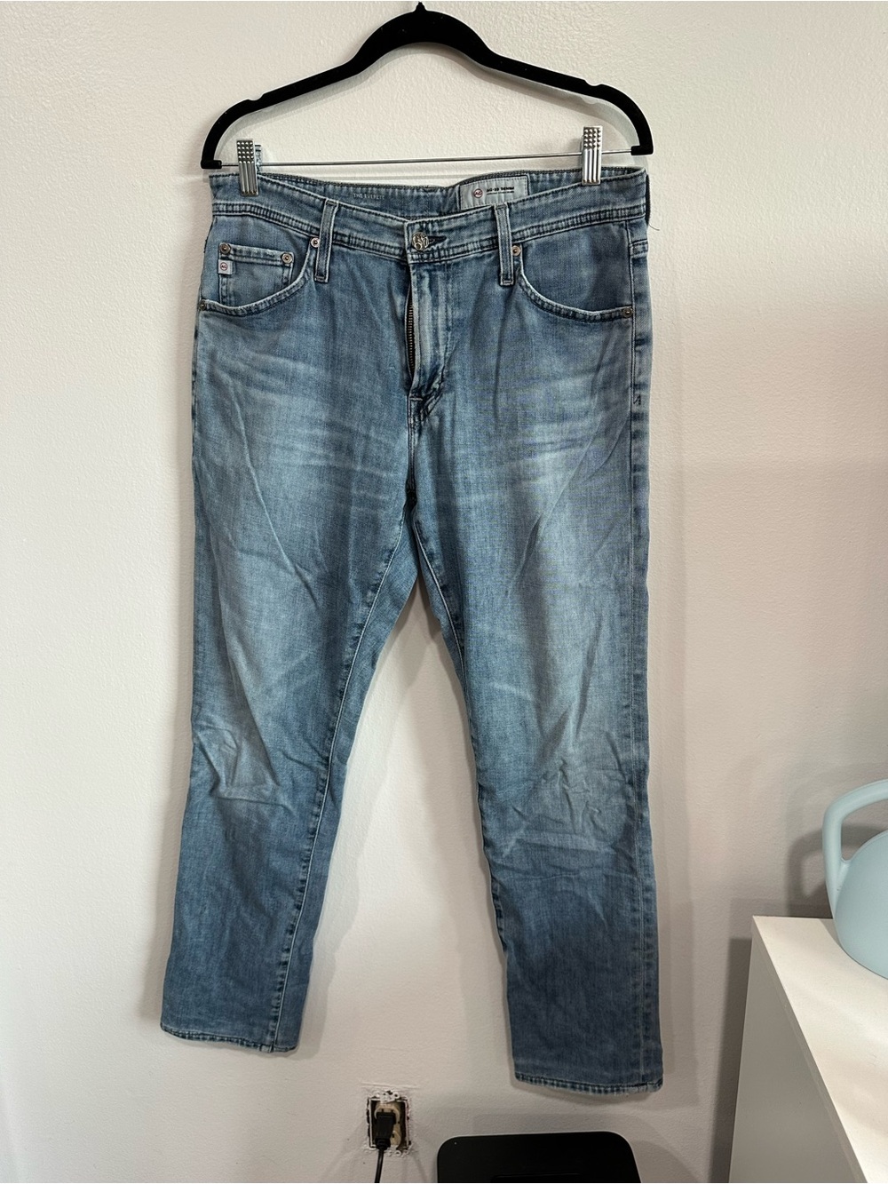 AG Adriano Goldschmied The Everett Slim Straight Jeans 32R Light Wash